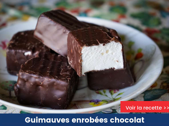 Guimauves enrobées chocolat
